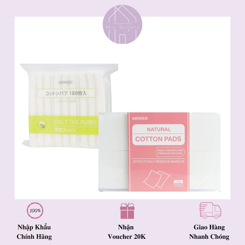 Miniso - Japanese Miniso makeup remover cotton | Shopee Malaysia