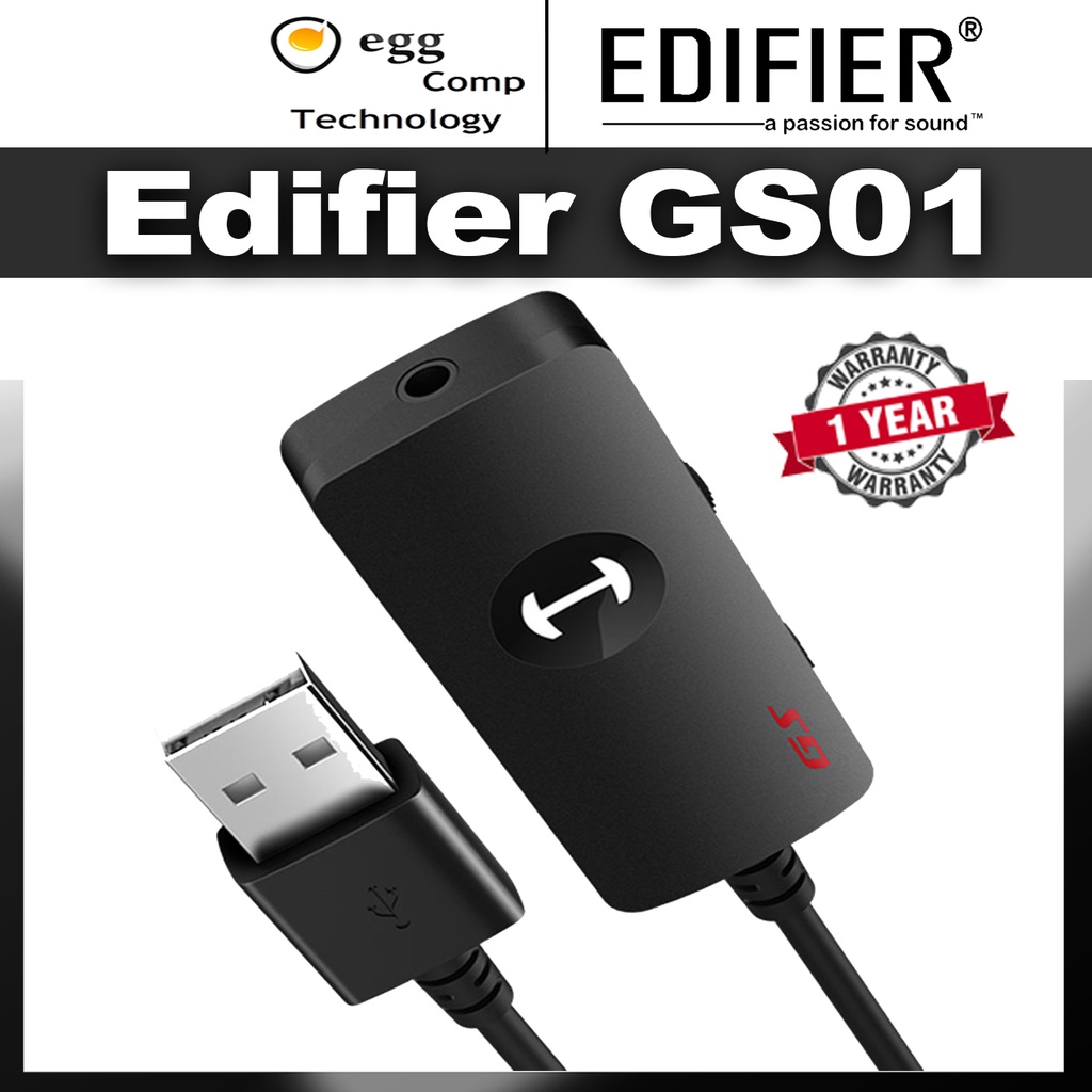 Edifier GS01 Professional Gaming USB External Sound Card | Shopee Malaysia
