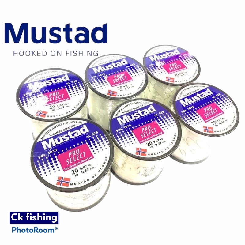 Mustad Pro Select Monofilament 15Lb To 50Lb Fishing Mono Line