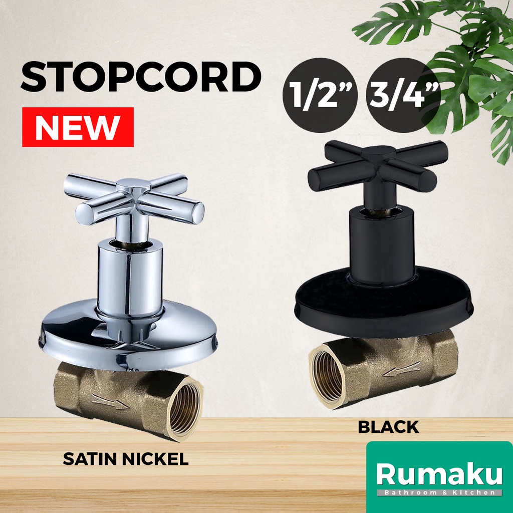 SUS 304 Stainless Steel Bathroom Stopcord Stopcock Basin Tap Bib Tap