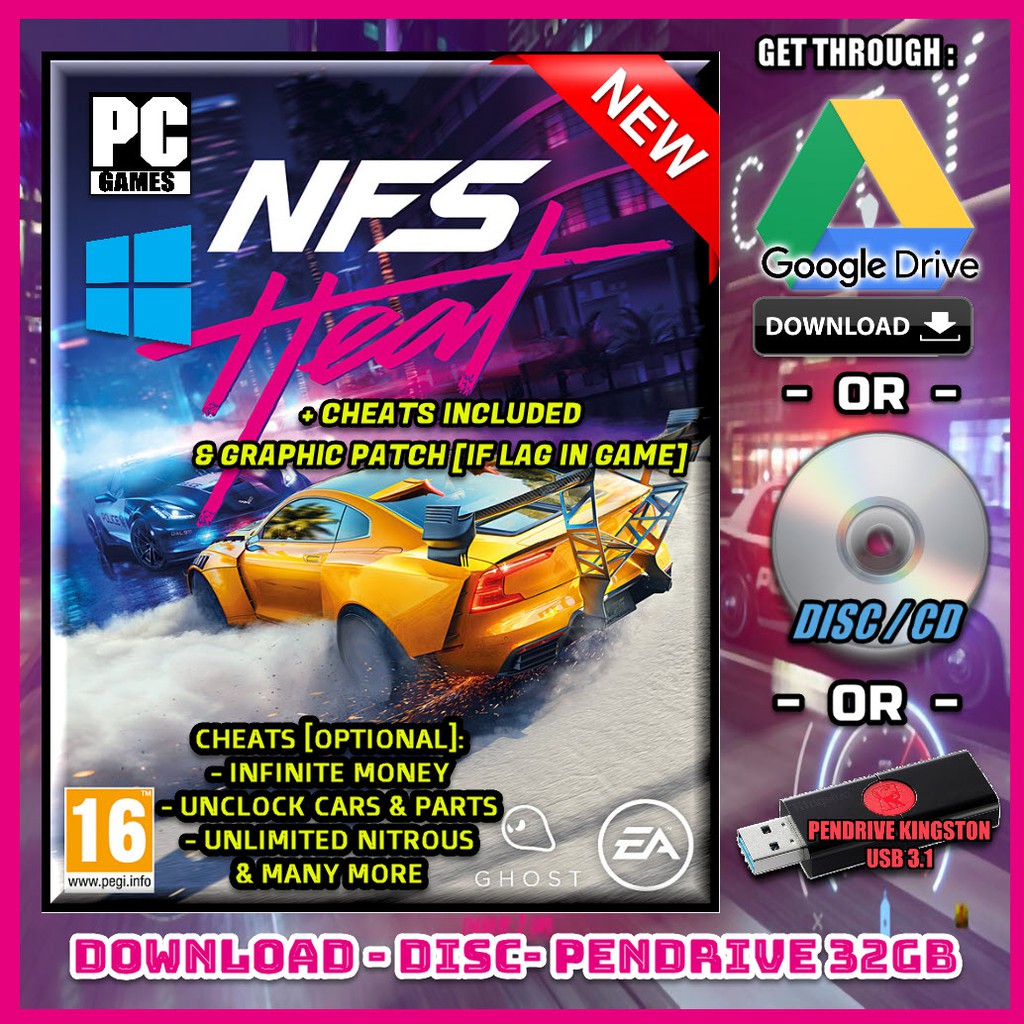 Need for Speed Heat [PC] | Download | Disc | Pendrive (NFS Heat)