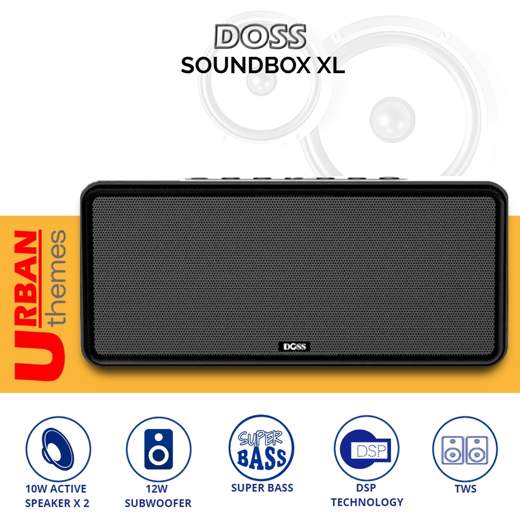 DOSS Sound Box XL Wireless Bluetooth Dual Driver Stereo Speaker