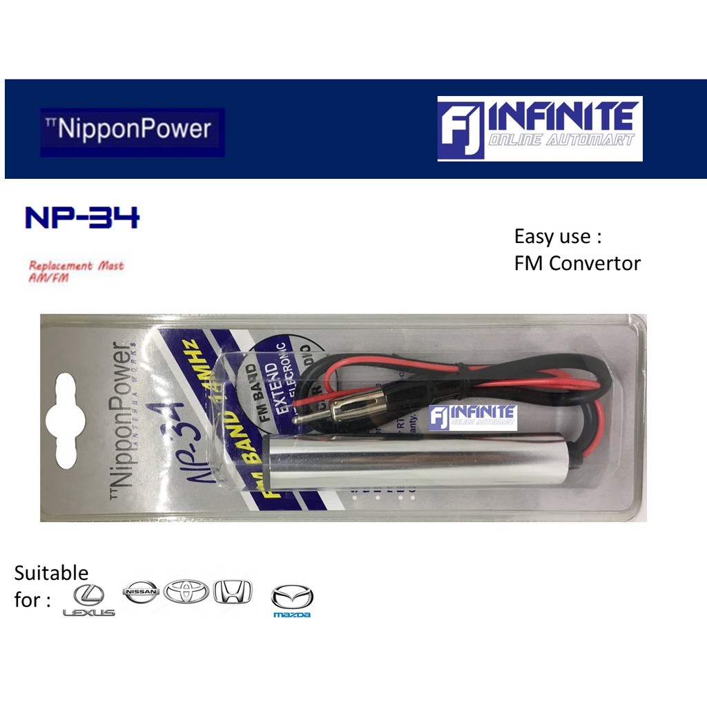 Nippon Power NP 34 FM Converter for Japan / Recon Car Shopee Malaysia
