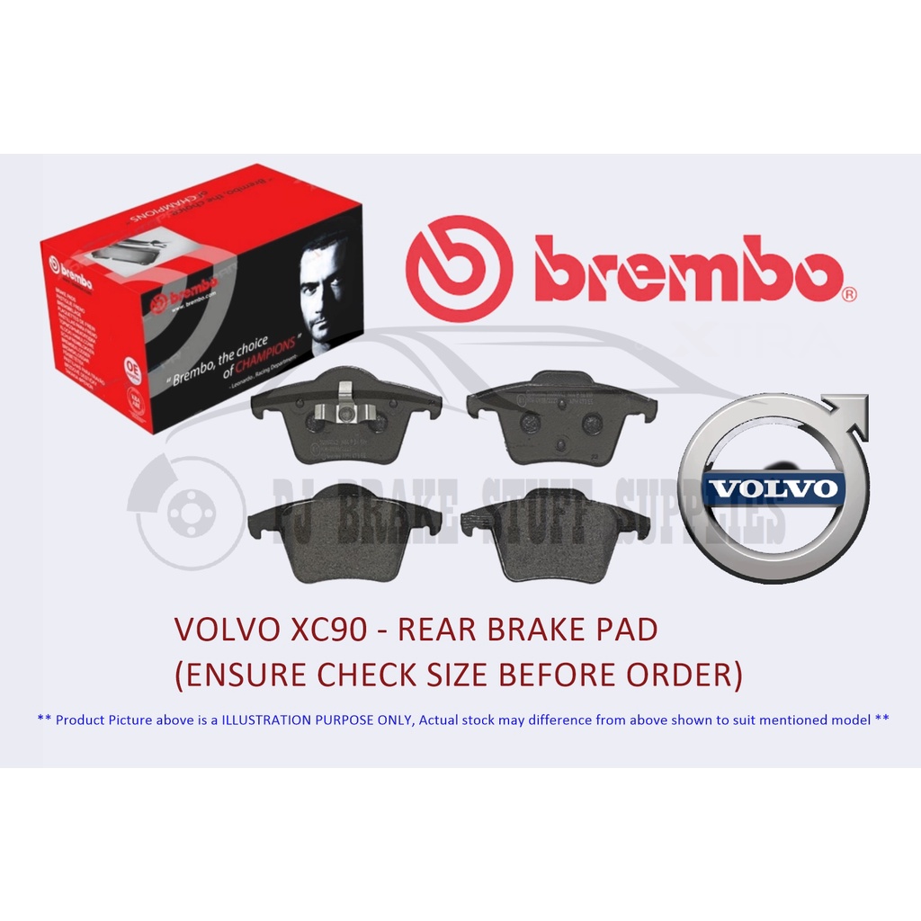 Volvo XC90 2.5T AWD REAR BREMBO Aftermarket Brake Pad | Shopee