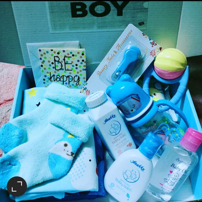 12 Item Gift Box Baby Newborn/hadiah Baby/baby Gift Set | Shopee Malaysia