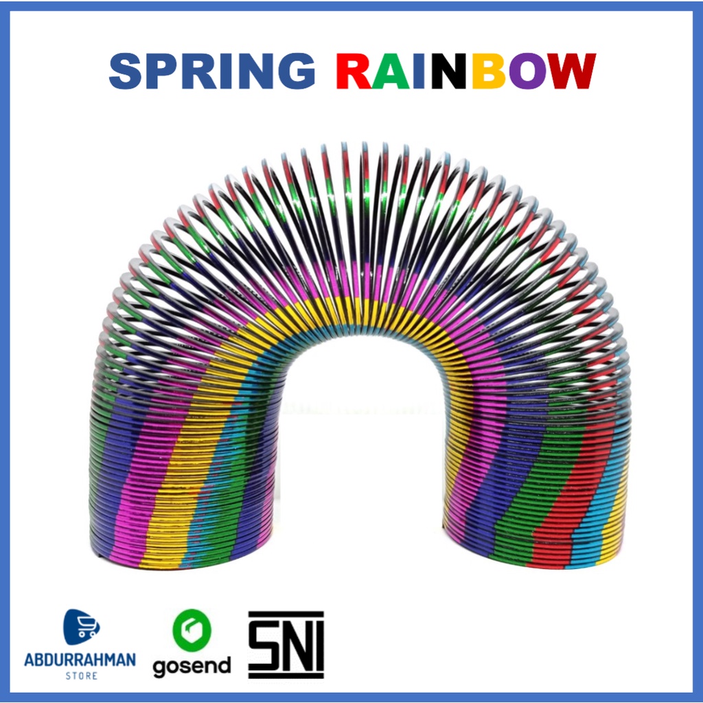 Old-School Children's Toys Spring Rainbow Slinky Colorful Springs ...