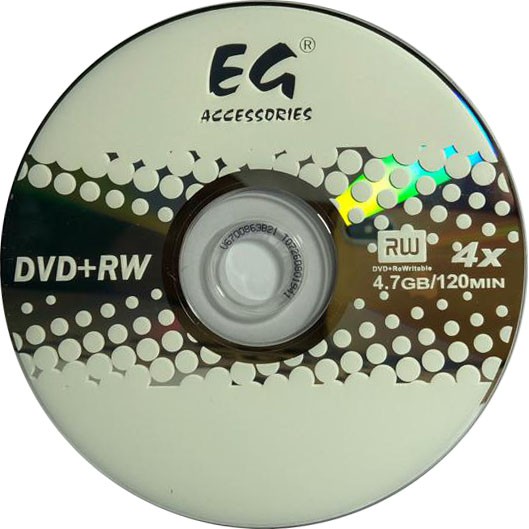 DVD Re-Writable (DVD+RW) DISC 4X 4.7GB 120MIN 1pc (Foc CD Sleeve ...