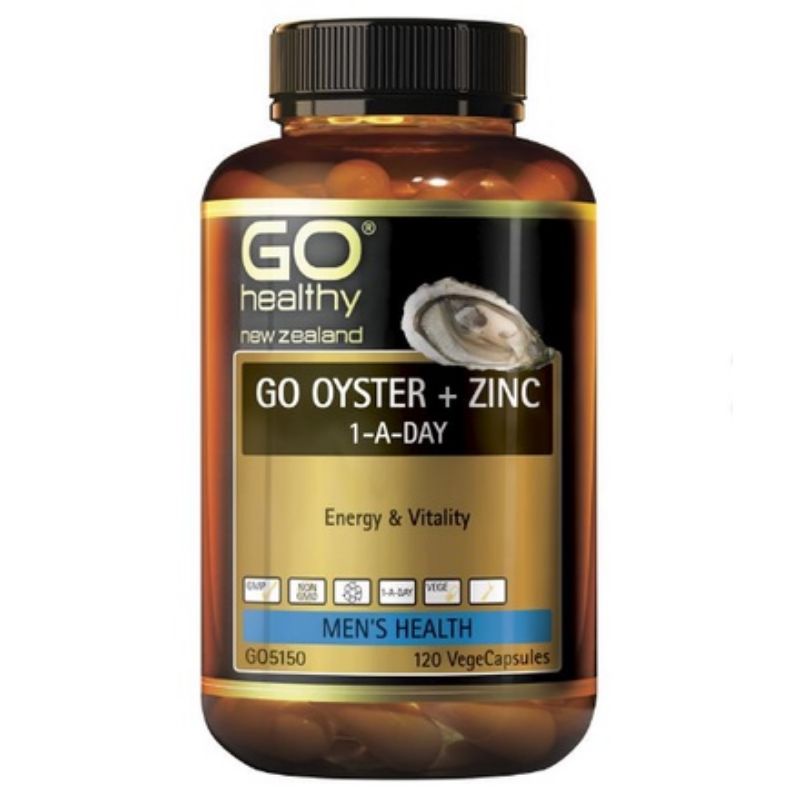 [Expire 06/2023]Go Healthy Oyster Plus Zinc 1ADay 120 Vege Capsules