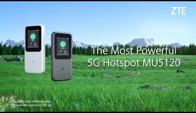 ZTE MU5120 5G 3-in-1 Portable Touch Screen Mobile WiFi Router + Modem ...