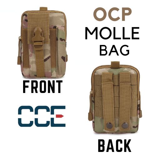 OCP Camo Molle System Waist Bag Tactical EDC Waterproof Pouch Belt Pack