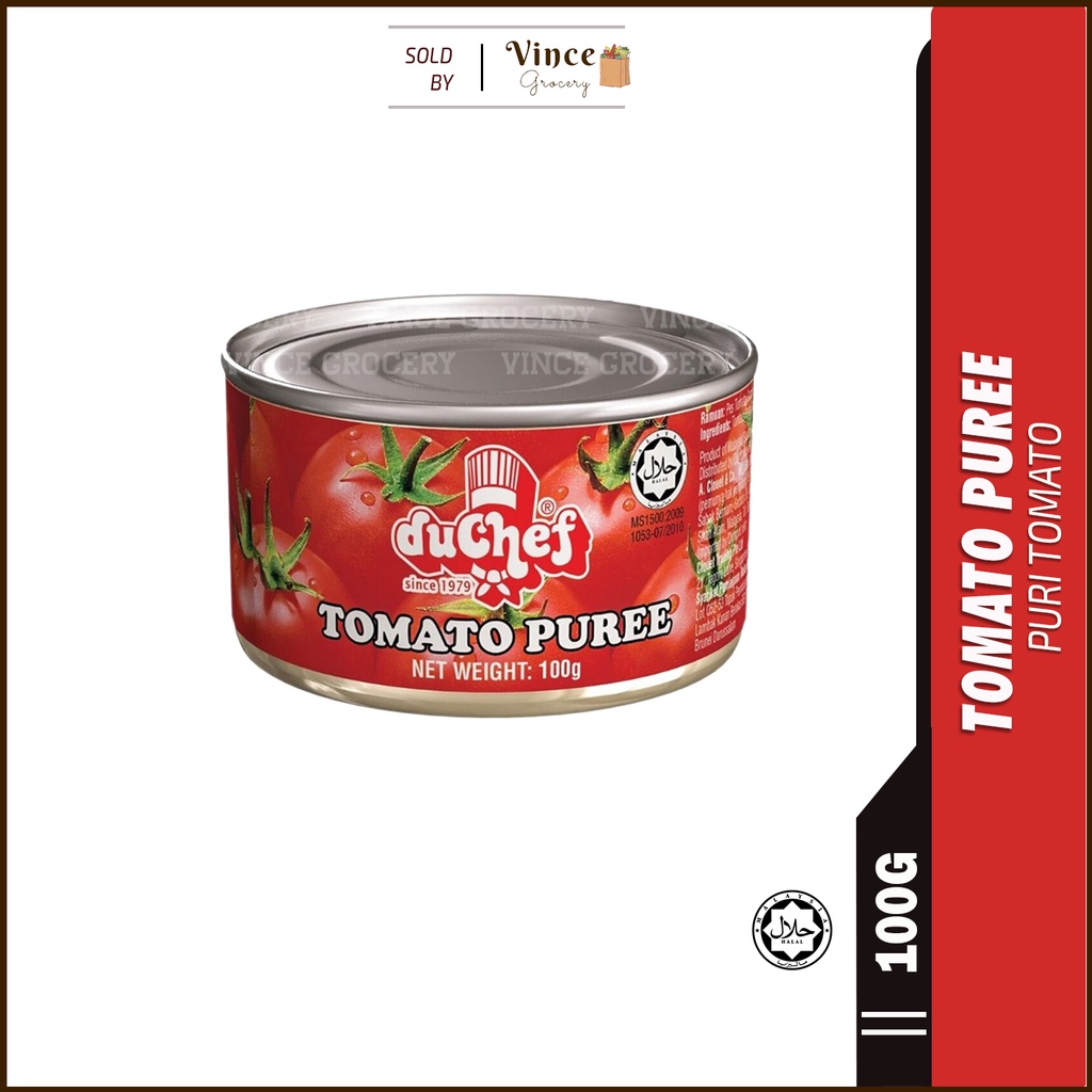 Duchef Tomato Puree · Puri Tomato 100g Shopee Malaysia