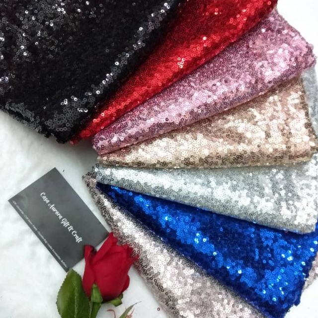 Fabric Sequin Labuci Bidang 54/55 inci | Shopee Malaysia