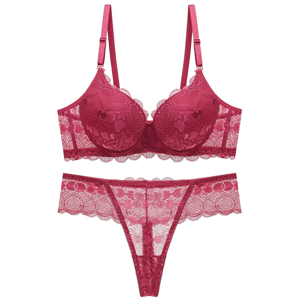 Women S Bra And Set Sexy Floral Lace Wired Bra And Panties Set Push Up Bra And Briefs Set Women