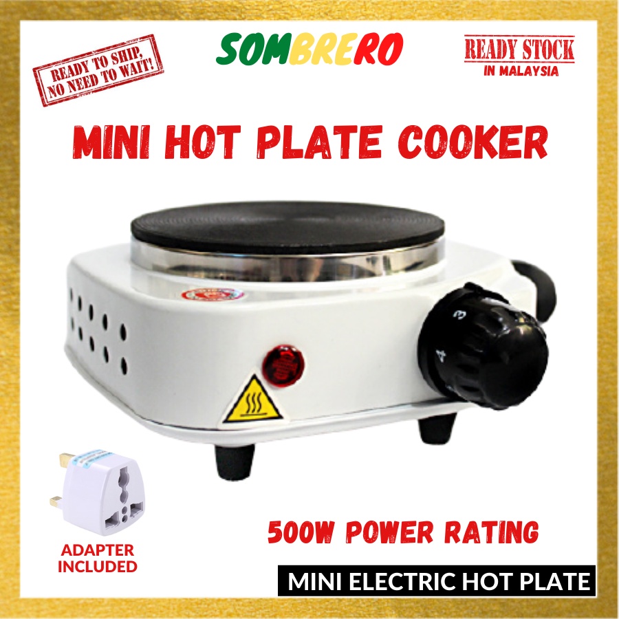 220V 500W Electric Mini Stove Hot Plate Multifunction Cooking Coffee Heater  New