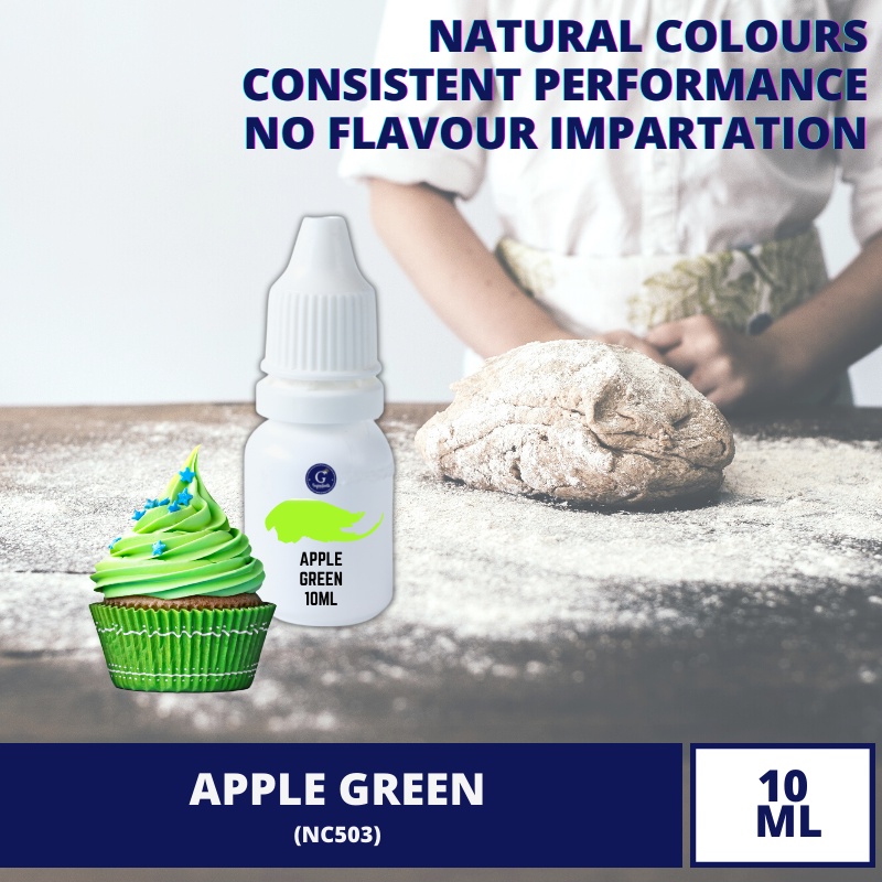 [NATURAL COLOUR] Apple Green Colour Liquid 10ml Edible Food Color