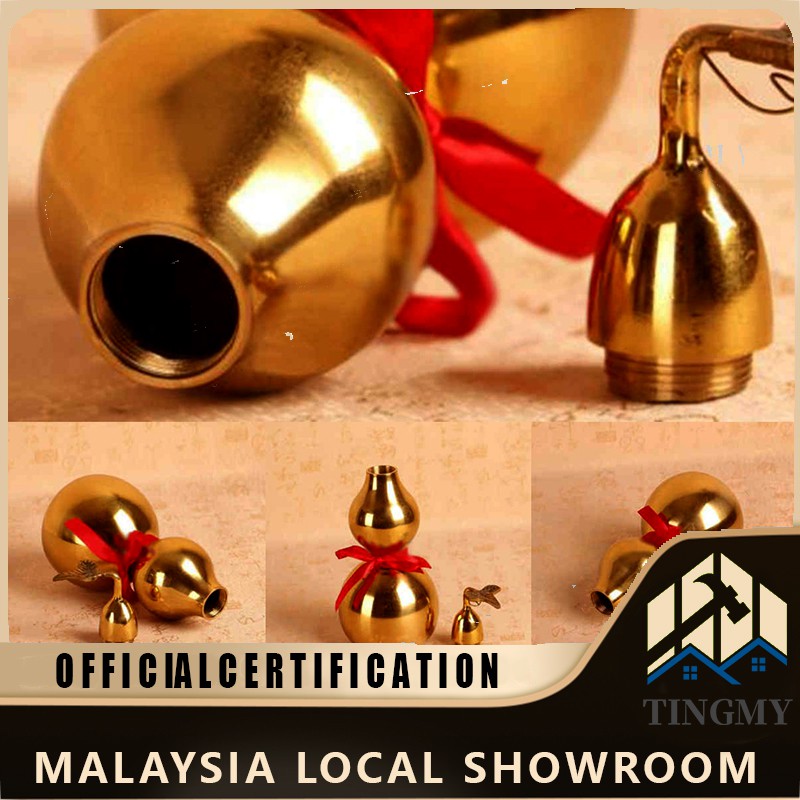 One Big Feng Shui naturale Wu Lou Wu Lu Gourd charm amuleto W Kuan Yin + free Red string Bracelet E2016