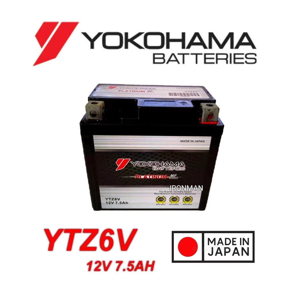 YTZ6 BATTERY GEL YOKOHAMA HONDA RS150 SUZUKI BELANG150 CBR150 PCX150 NEW AIR BLADE VARIO150 CLICK150i ZX150 ADV150 IRON