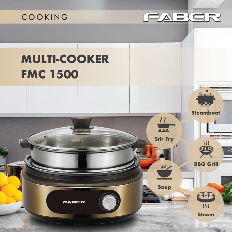 Faber Italia 5.0L + 3.0L Multi Cooker FMC 1500 ( FMC1500) Shopee Malaysia
