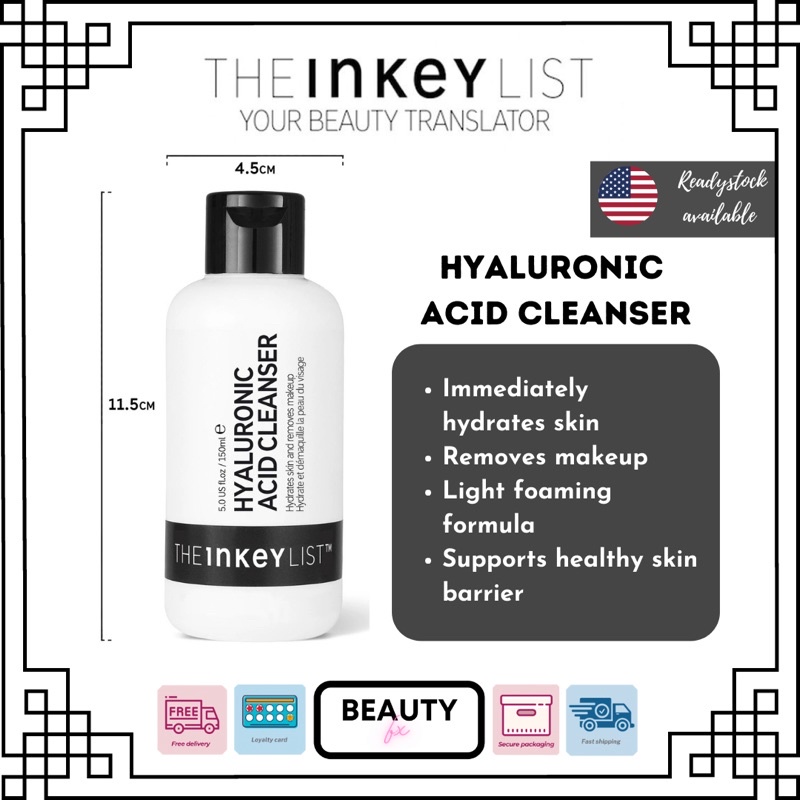 (🇺🇸READYSTOCK) THE INKEY LIST Hyaluronic Acid Cleanser Full size Trial
