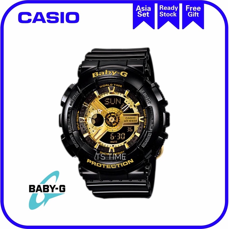 Baby g best sale watch black gold