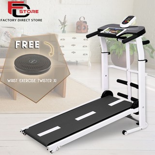 Foldable Running Manual Treadmill With Sit Up Stand FDS Multi