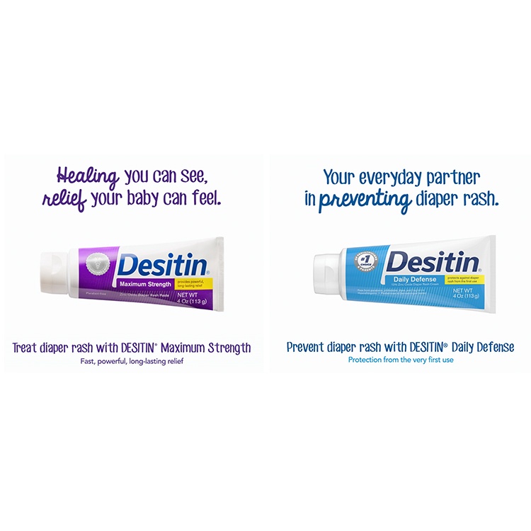 Desitin Maximum Strength Original Diaper Rash Paste Baby Cream/ Daily ...