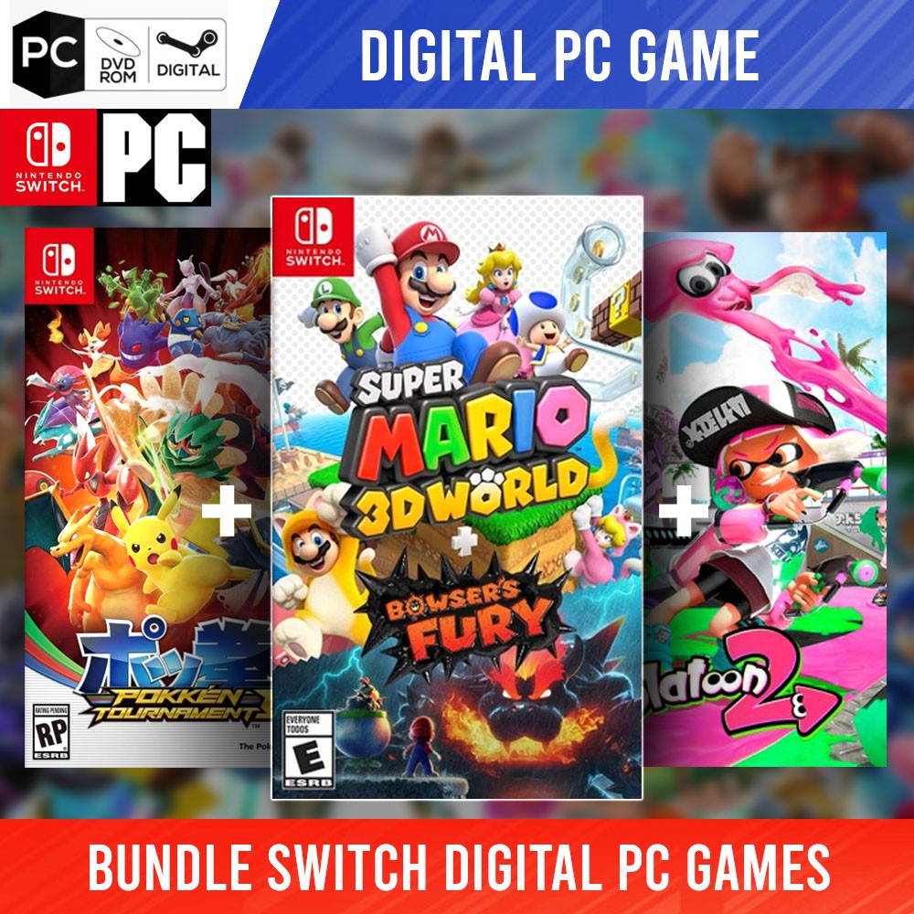 [PC Digital] Pokken Tournament DX + Super Mario 3D World + Bowser's ...