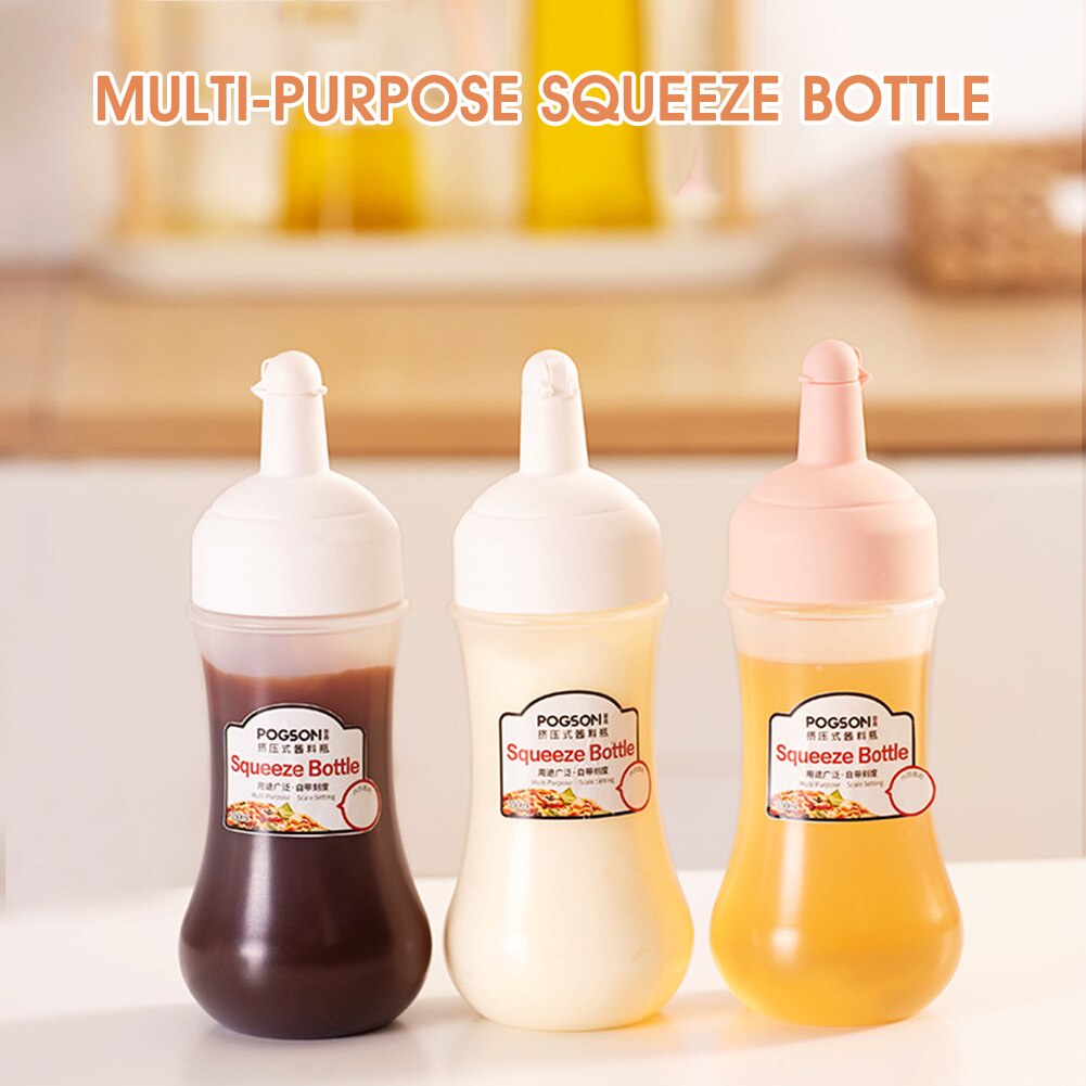 1pc Household Squeeze Bottle Gravy Boat Plastic Vinegar Mayonnaise