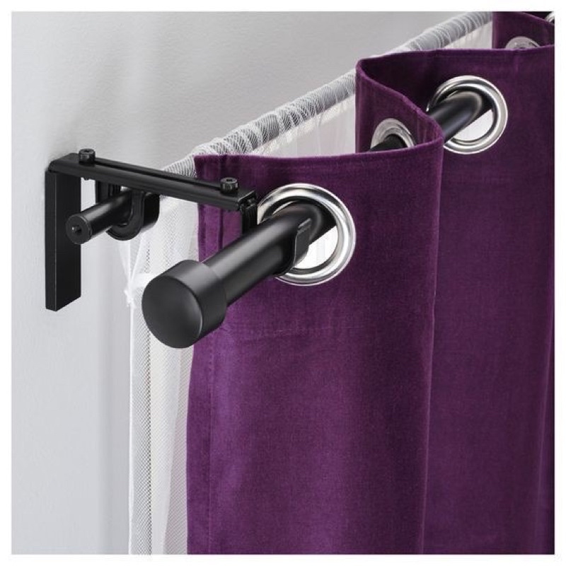 RACKA / HUGAD Curtain rod double rod full set | Shopee Malaysia
