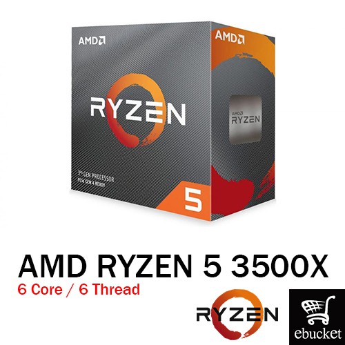 AMD RYZEN 5 3500X 6 Core CPU Up to 4.1GHz Shopee Malaysia