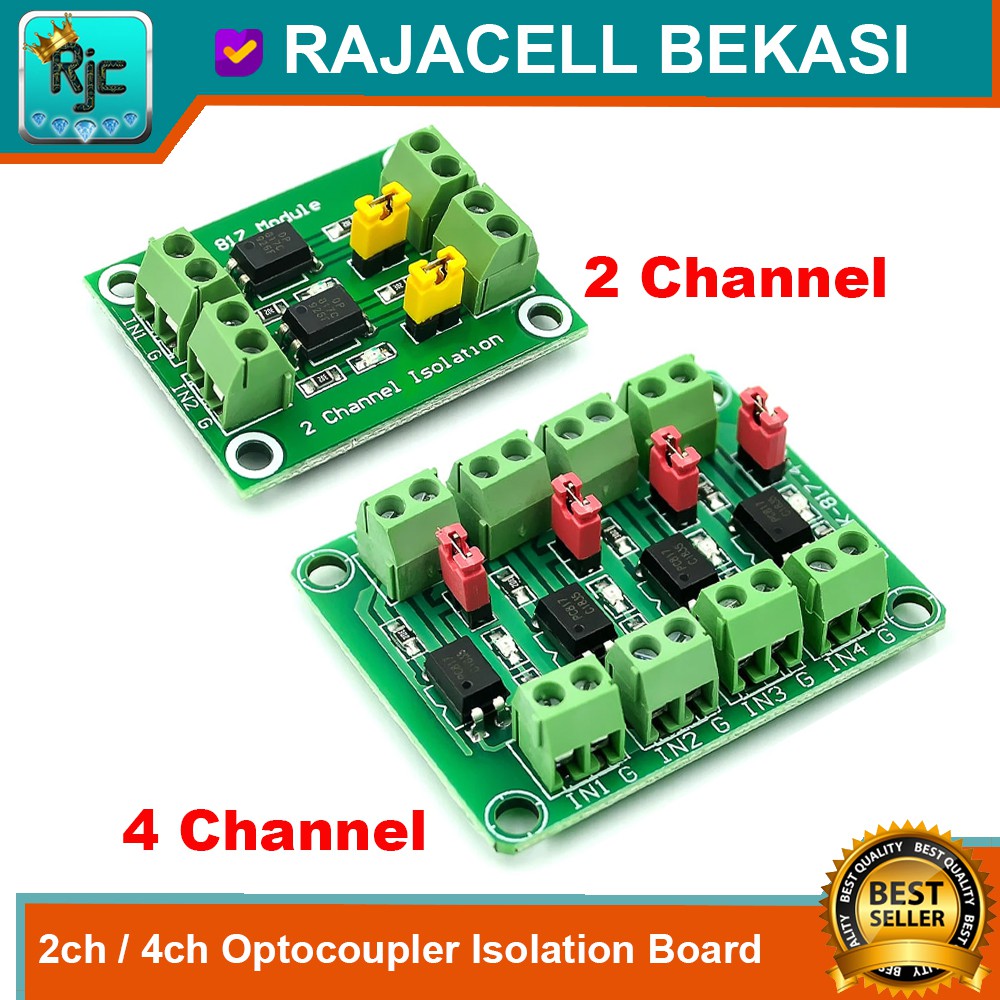 Pc817 2Ch 4Ch Optocoupler Isolation Board for PLC Arduinoo Raspberry ...