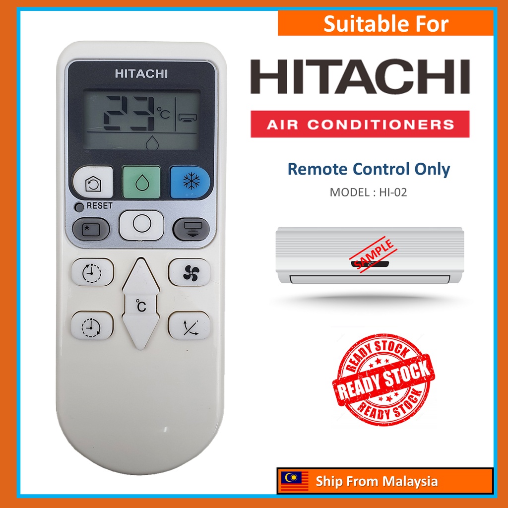 Hitachi Replacement For Hitachi Air Cond Aircond Air Conditioner Remote