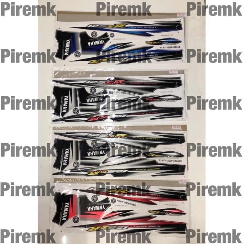 Moritaka stripe/sticker 125zr/stripe 125zr biru skala/sticker biru ...
