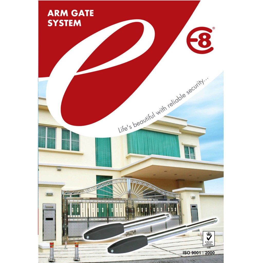 FUll SET E8 SWING ARM AUTO GATE SYSTEM FOR SWING/FOLDING | Shopee Malaysia