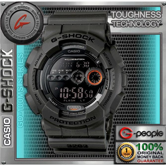 G shock gd 100 on sale ms