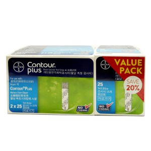 CONTOUR PLUS TEST STRIP 2X25S W/25S | Shopee Malaysia
