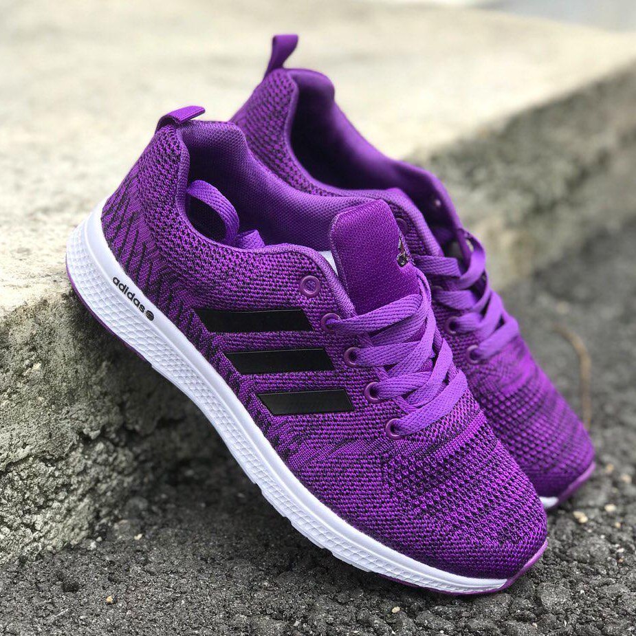 Adidas purple best sale tennis shoes