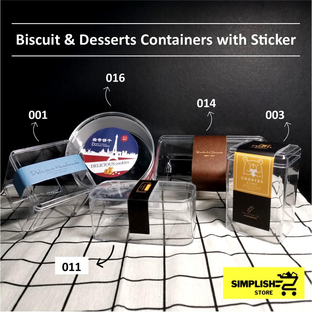 *Simplish Store*Biscuit Container Cracker Food Packaging Plastic With