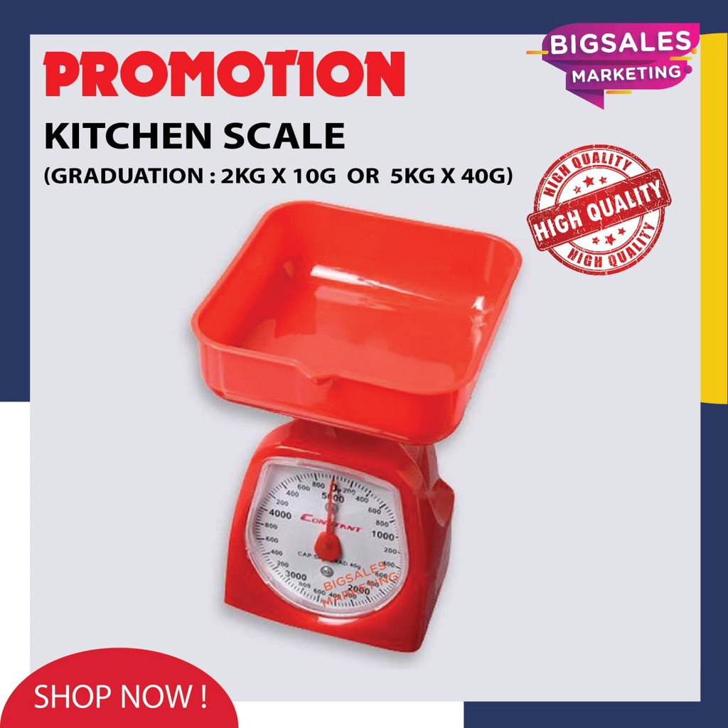 2KG Or 5KG BIGSALES Kitchen Mechanical Scale / Timbang Berat (Random ...