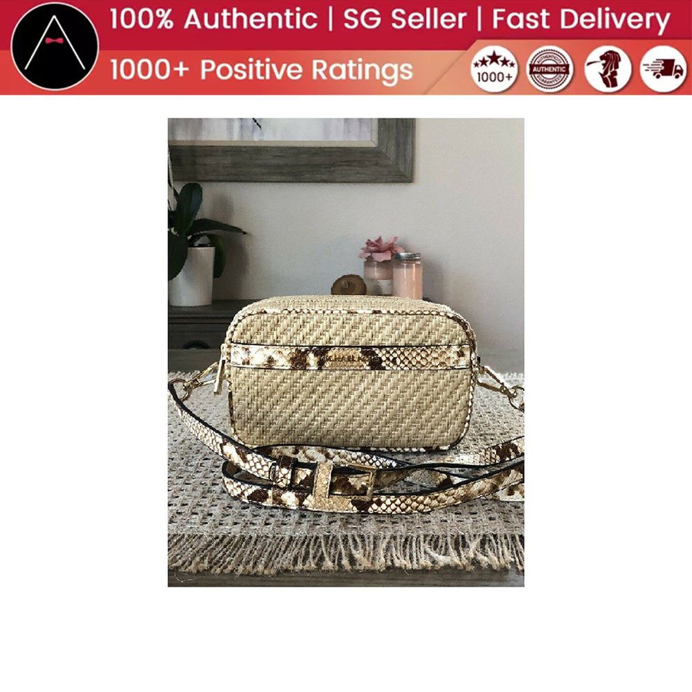 Michael kors straw cheap python