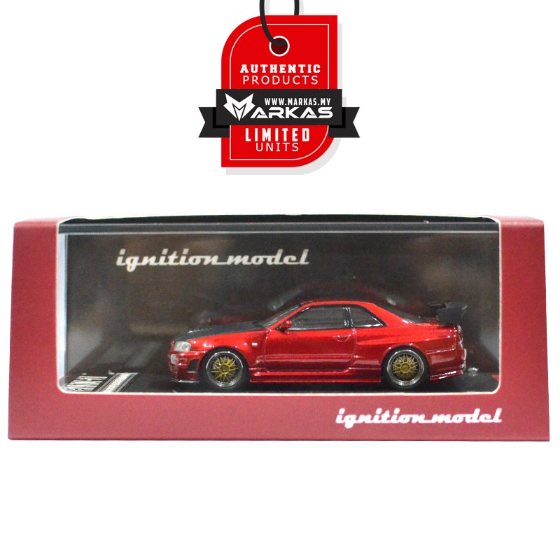 IGNITION MODEL 1/64 NISMO R34 GT-R Z-TUNE RED METALLIC (JAPAN SPECIAL)