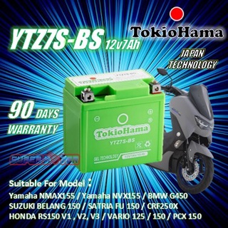 YTZ7S-BS YTZ7S YTZ7 FOR RS150 TOKIOHAMA GEL BATTERY YTZ7V / NMAX155 ...