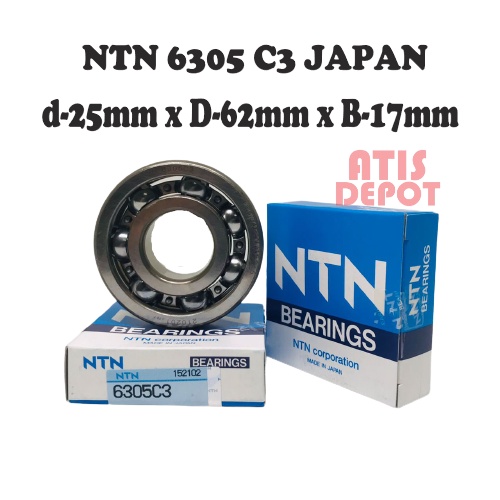 NSK 6305 ZZ Deep Groove Radial Ball Bearing 25x62x17mm - Foto 8