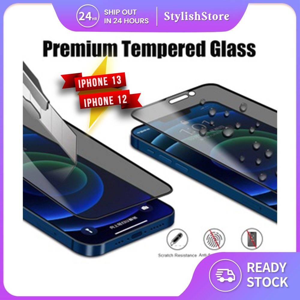 iFon Screen Protector Tempered Glass for iP 12 iP13 / Pro Full ...