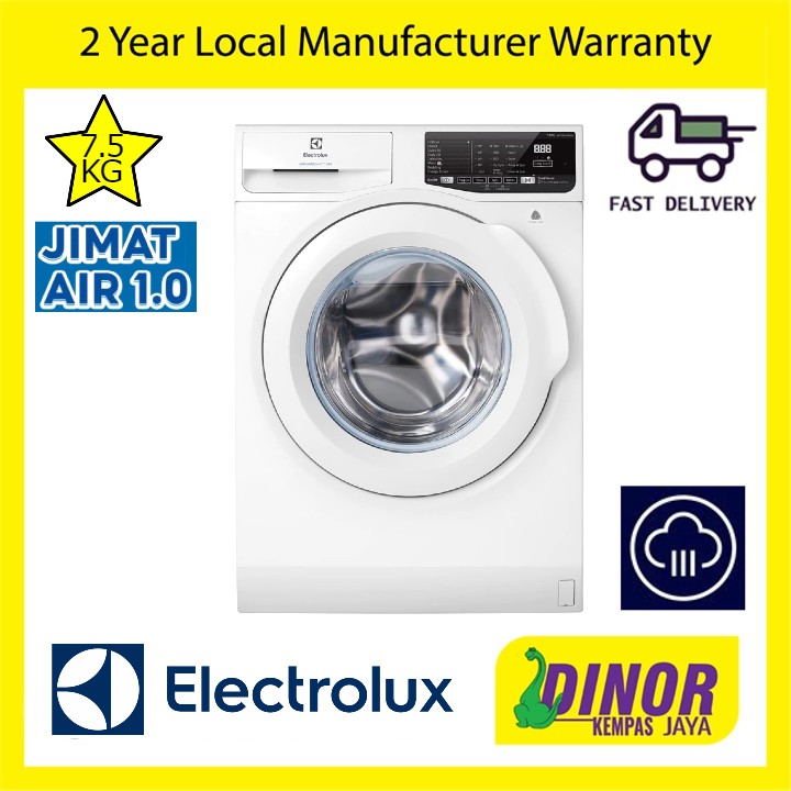 Electrolux 7.5kg Front Load Washer Washing Machine EWF7525EQWA