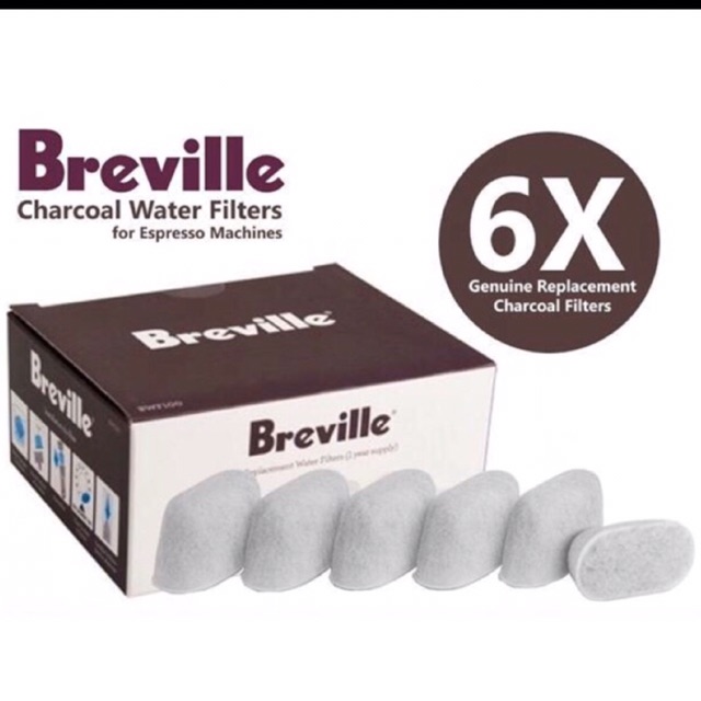 Breville/ Sage original BWF100 6 replacement water filters (no box
