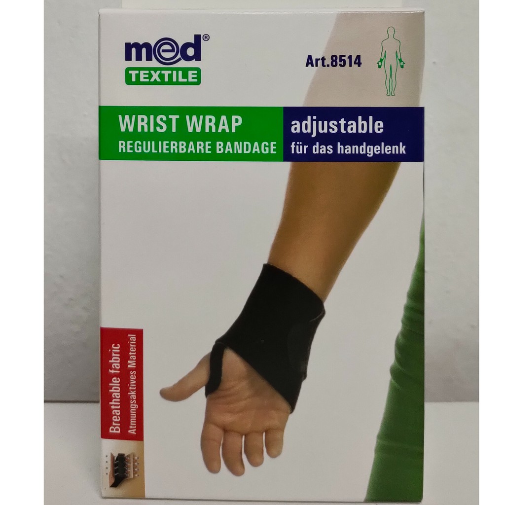 Med Textile Wrist Wrap (Adjustable)