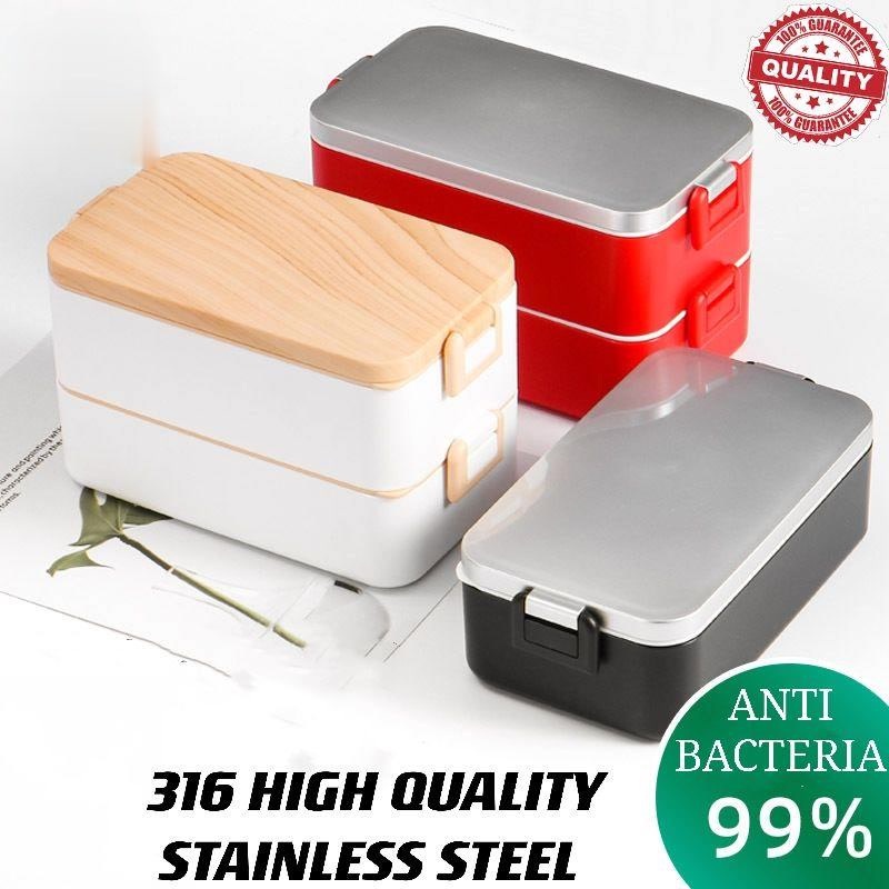 Double Layer Lunch Box 316 Stainless Steel Insulated Food Storage ...