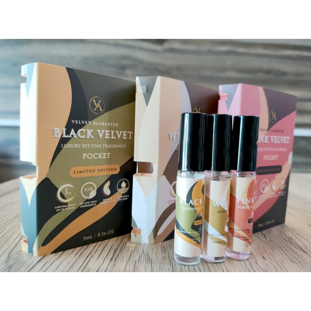 Velvet Alabaster Natural Antibacterial Luxury Pocket Perfume Safe for