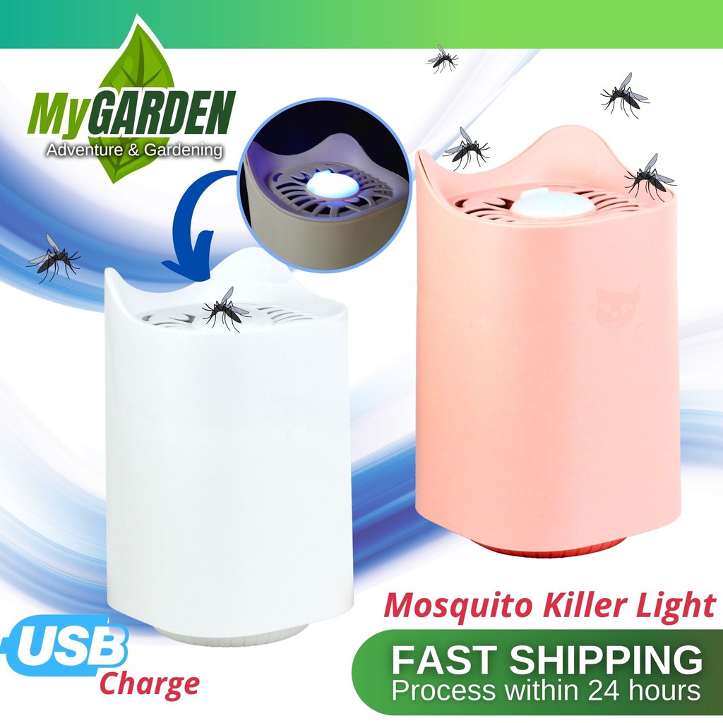 Silent Photocatalysis Mosquito Killer Light USB Blue Purple Light ...